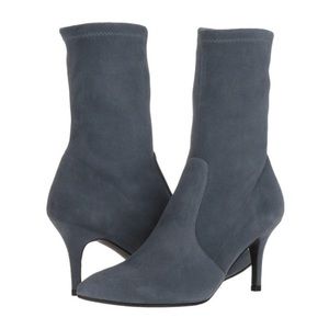 Stuwart Weitzman Grey Suede Sock Boots